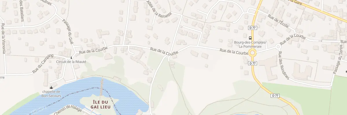 Plan du 22 Rue de la Courbe à Bourg-des-Comptes