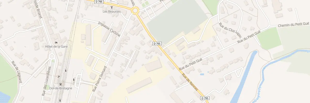 Plan du 38 Rue de Rennes à Dol-de-Bretagne