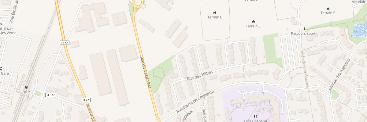 Plan du 17 Rue des Prunus à Bruz