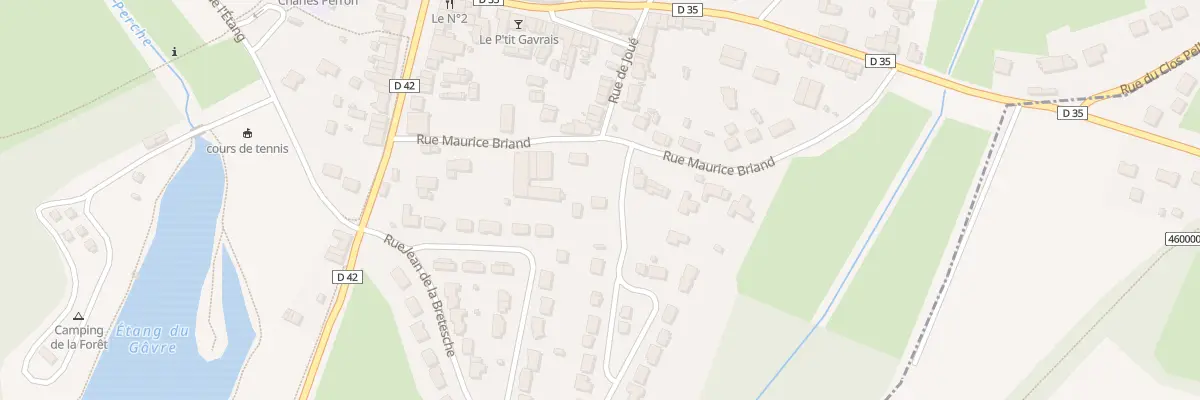 Plan du 12 Rue Maurice Briand au Gâvre