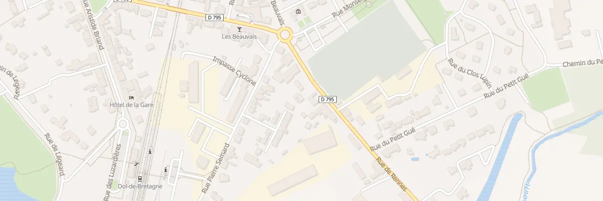 Plan du 36 Rue de Rennes à Dol-de-Bretagne