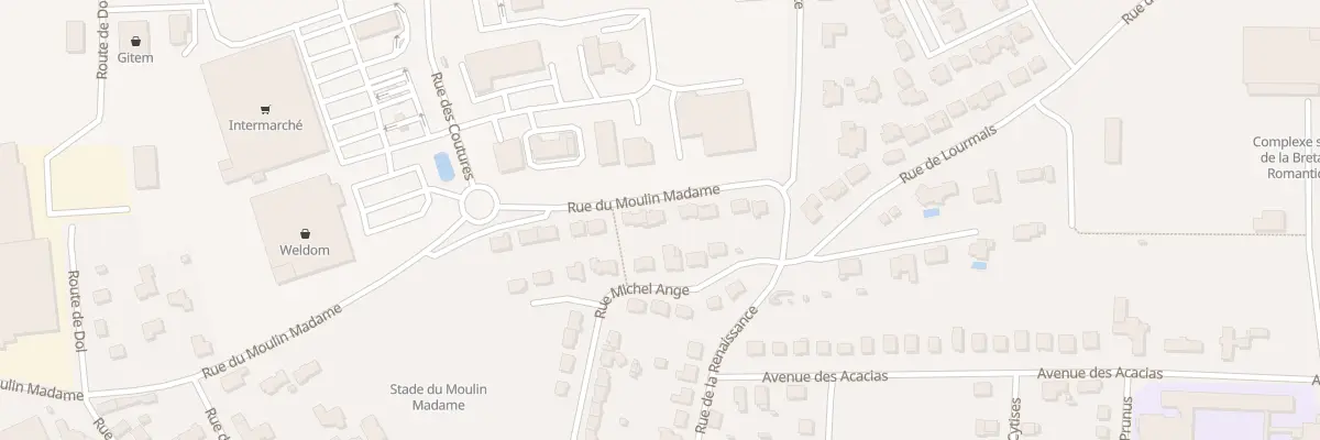 Plan du 33 Rue Du Moulin Madame à Combourg