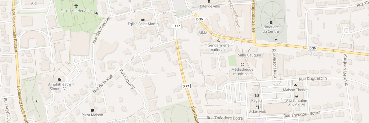 Plan du 11 Rue Gaudrine à Bruz