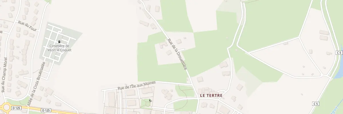 Plan du 1 Rue de la Drouettière à Vezin-le-Coquet