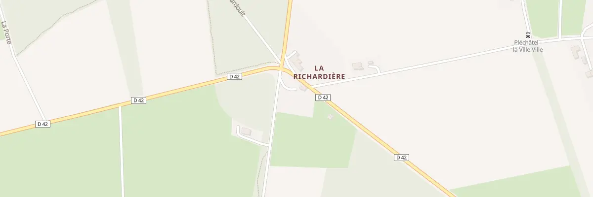 Plan du 4 La Richardiere à Pléchâtel
