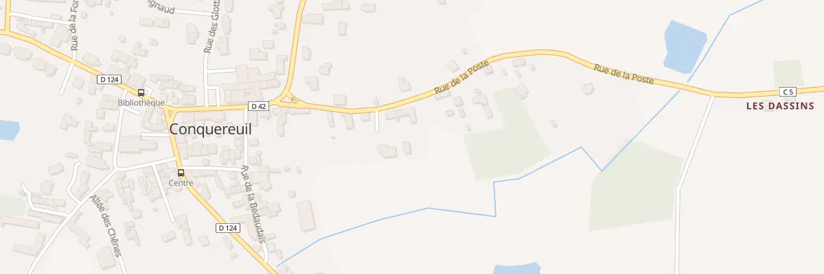 Plan du 12 Rue de la Poste à Conquereuil