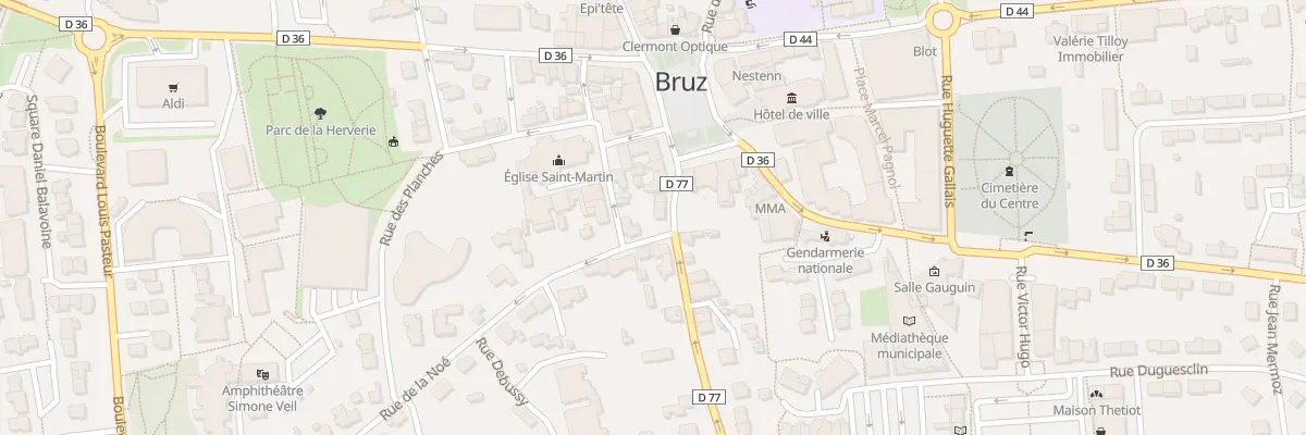 Plan du 8 Rue Gaudrine à Bruz