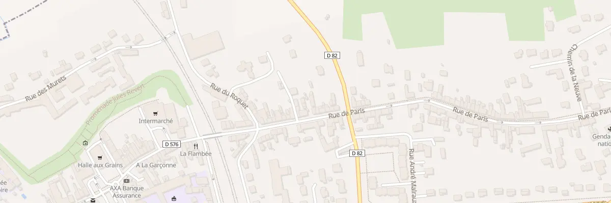 Plan du 23 Rue de Paris à Dol-de-Bretagne