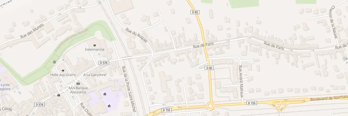 Plan du 20 Rue de Paris à Dol-de-Bretagne