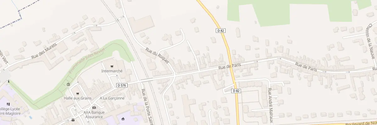 Plan du 15 Rue de Paris à Dol-de-Bretagne