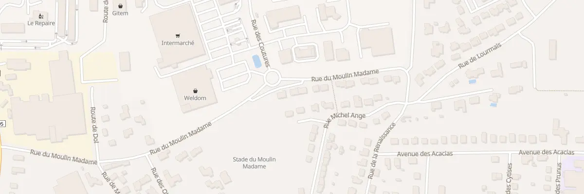Plan du 23 Rue Du Moulin Madame à Combourg