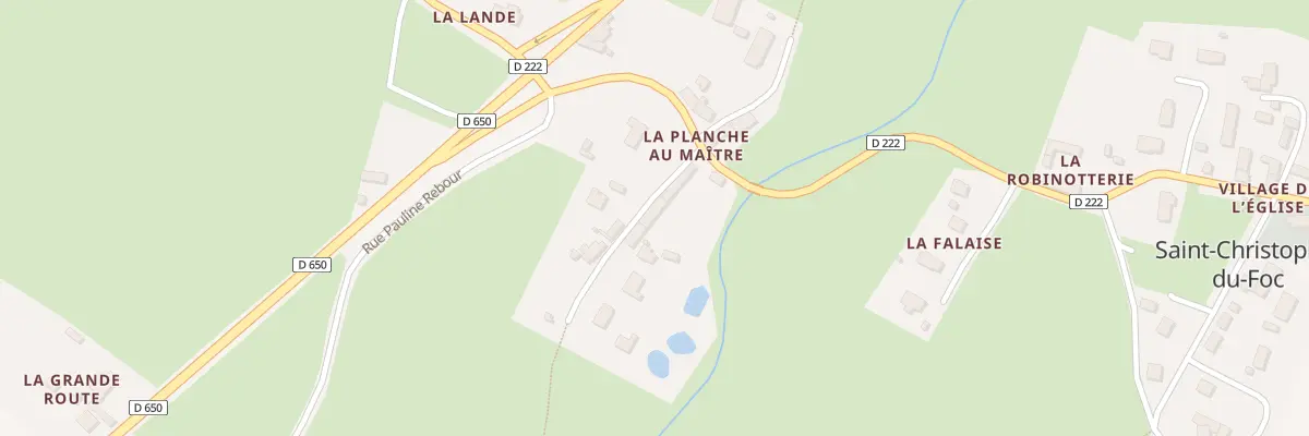 Plan du 3 La Planche au Maitre à Saint-Christophe-du-Foc