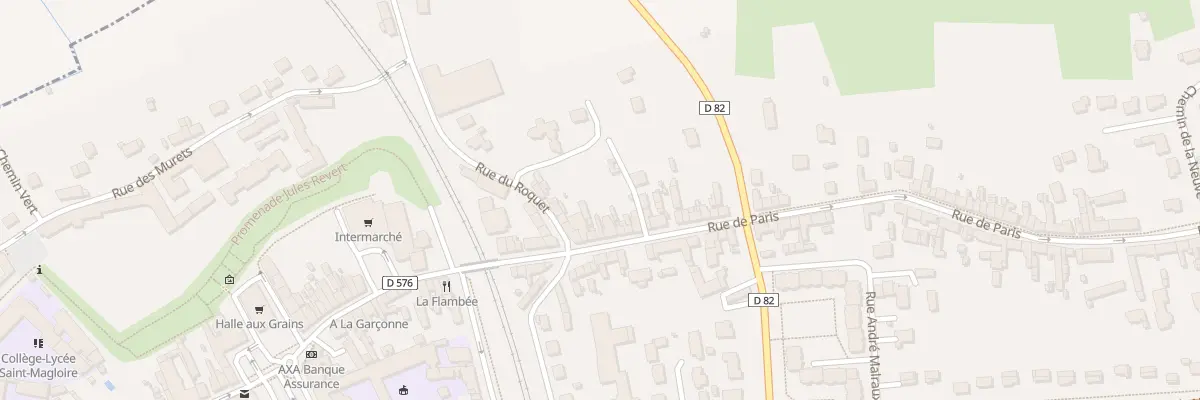 Plan du 13 Rue de Paris à Dol-de-Bretagne