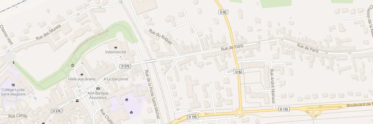 Plan du 16 Rue de Paris à Dol-de-Bretagne