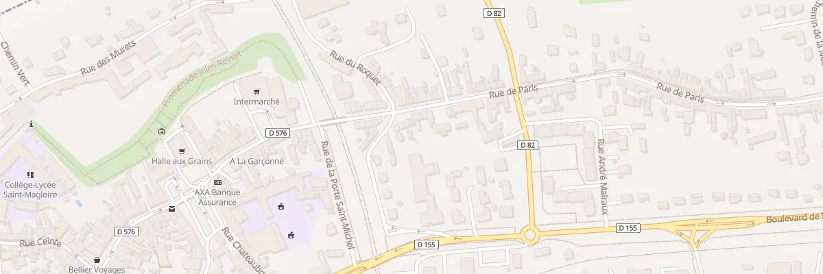 Plan du 14 Rue de Paris à Dol-de-Bretagne
