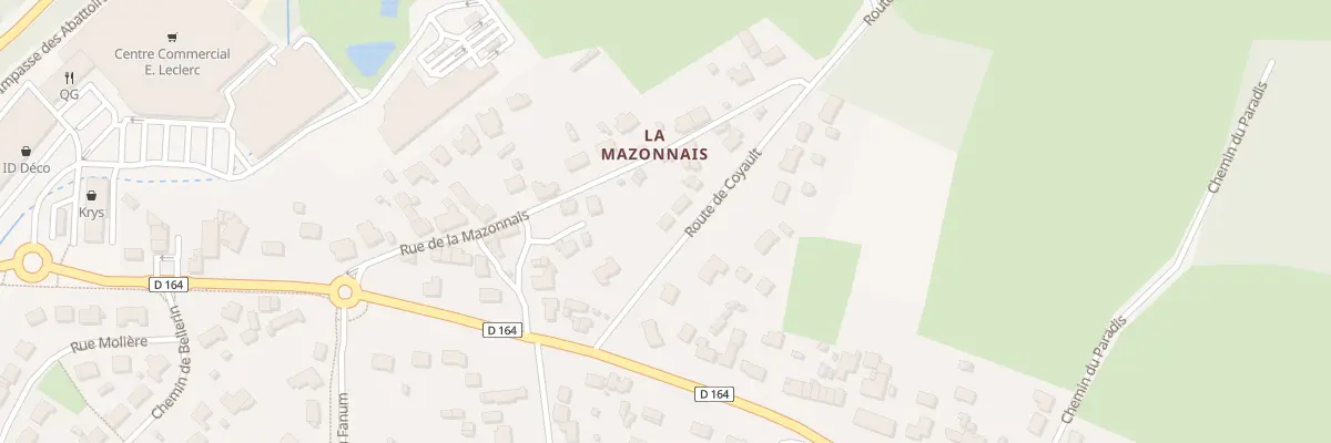 Plan du 8 Rte de Coyault à Blain