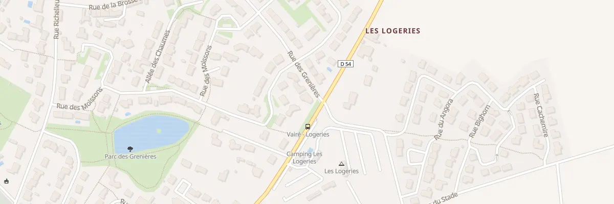Plan du 1 Rue des Grenières à Vairé