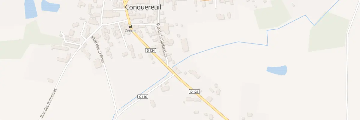 Plan du 2 Rue de la Bedaudais à Conquereuil