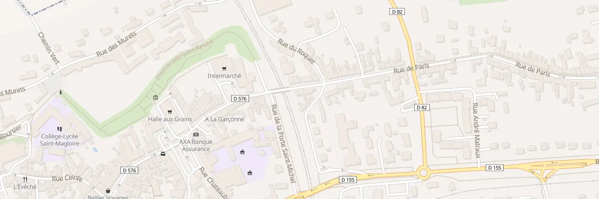 Plan du 2 Rue de Paris à Dol-de-Bretagne