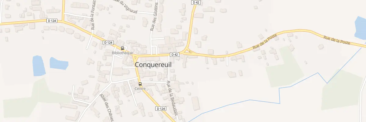 Plan du 2 Rue de la Poste à Conquereuil