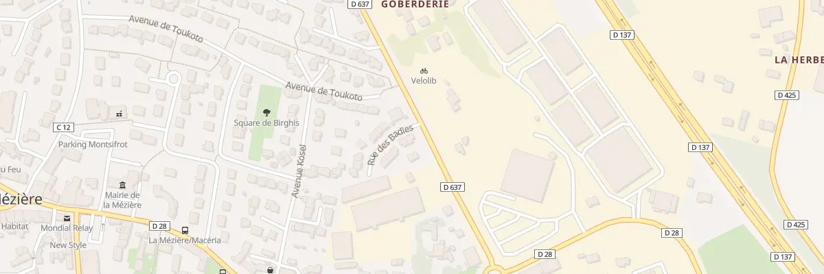 Plan du 1 Rue des Badies à La Mézière