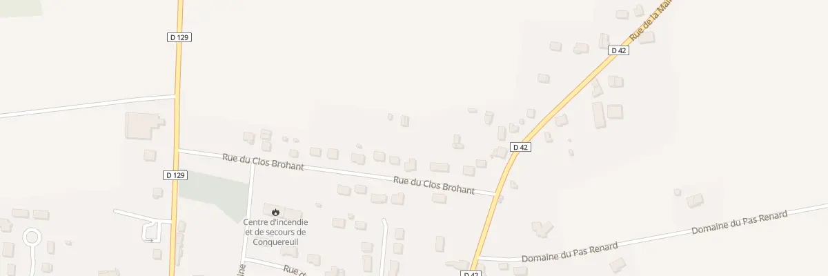 Plan du 6 Rue du Clos Brohant à Conquereuil