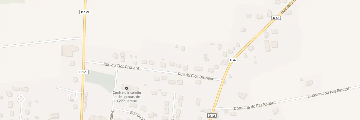 Plan du 8 Rue du Clos Brohant à Conquereuil