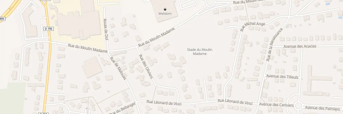Plan du 9003 Rue Du Moulin Madame à Combourg