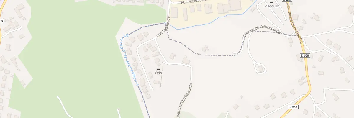 Plan du 1 Che de Oriokoborda à Urrugne