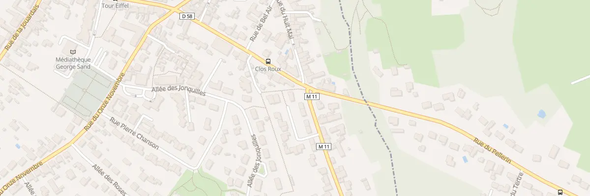 Plan du 2 Rue du Clos Roux au Pellerin