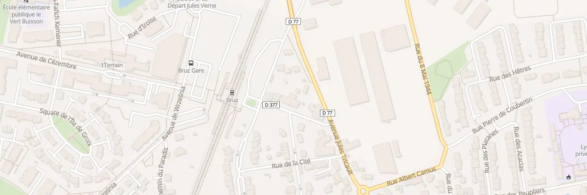 Plan du 2 Rue Robert Martin à Bruz