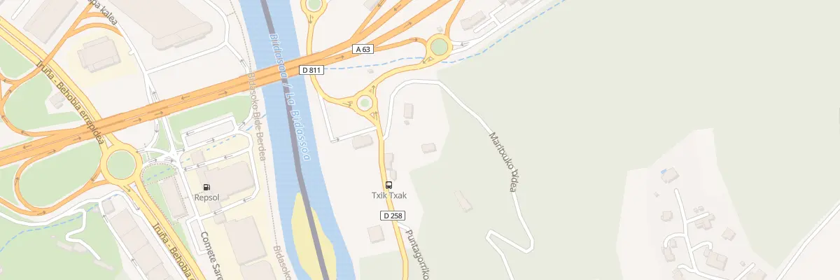Plan du 5221 Che de Maritxu à Biriatou