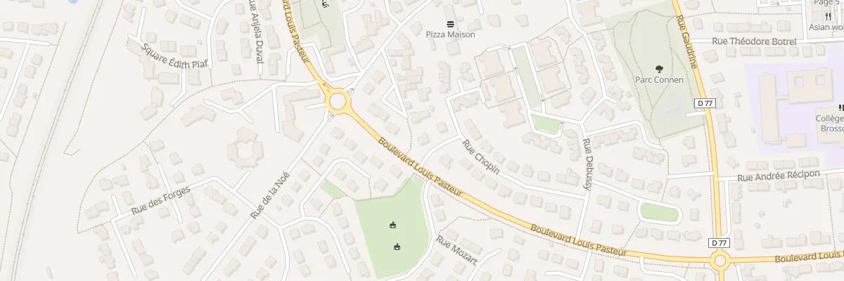 Plan du 1 Rue Aubert à Bruz