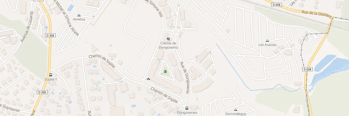 Plan du 8 Rue Simone Veil à Hendaye