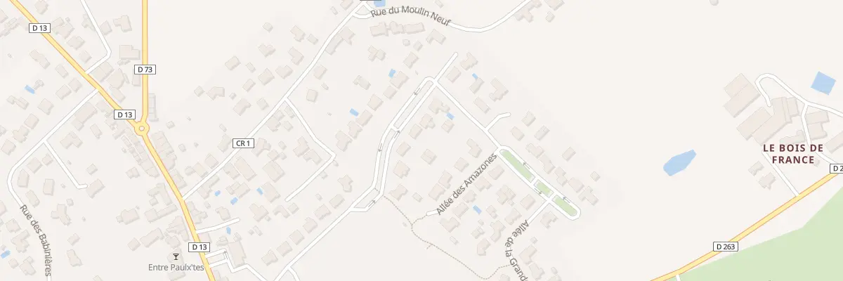 Plan du 8 Rue Domaine de l’Allee Cavalie à Paulx