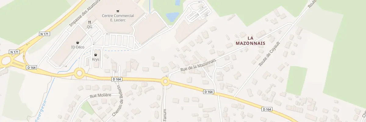 Plan du 6 Rue de la Mazonnais à Blain