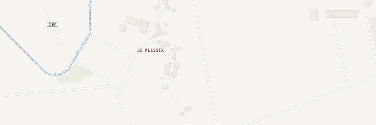 Plan du 5545 Le Plessix à La Noë-Blanche
