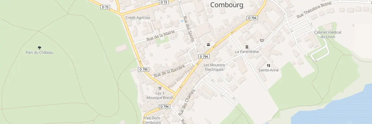 Plan du 21 Rue De La Barriere à Combourg
