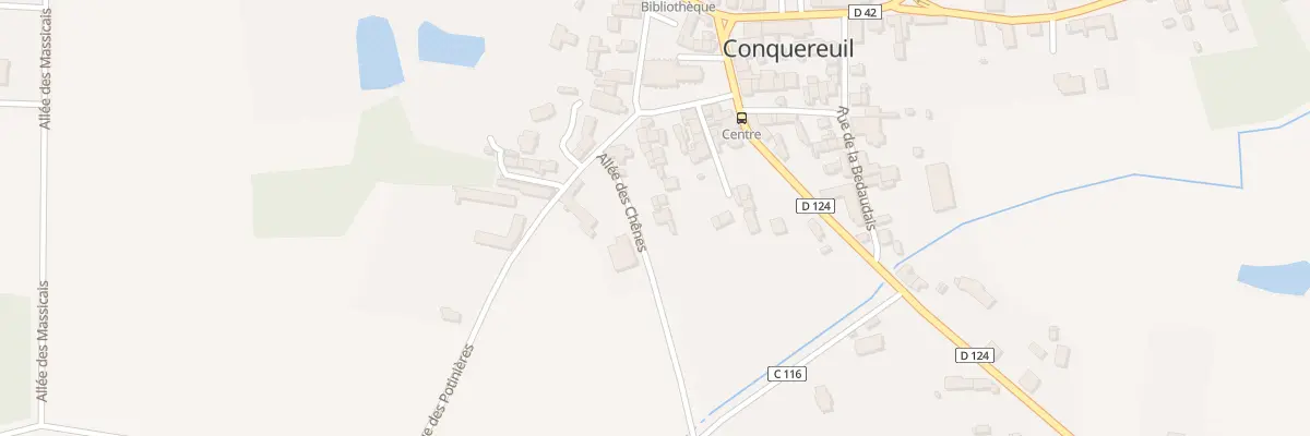Plan du 1 All des Chênes à Conquereuil