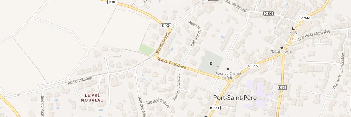 Plan du 2 Rue de Grandville à Port-Saint-Père