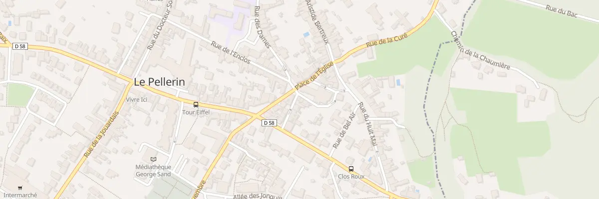Plan du 2 Pl de l’Eglise au Pellerin