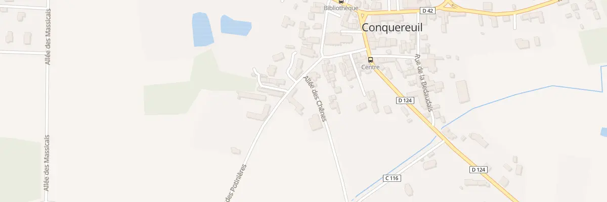 Plan du 2 All des Chênes à Conquereuil