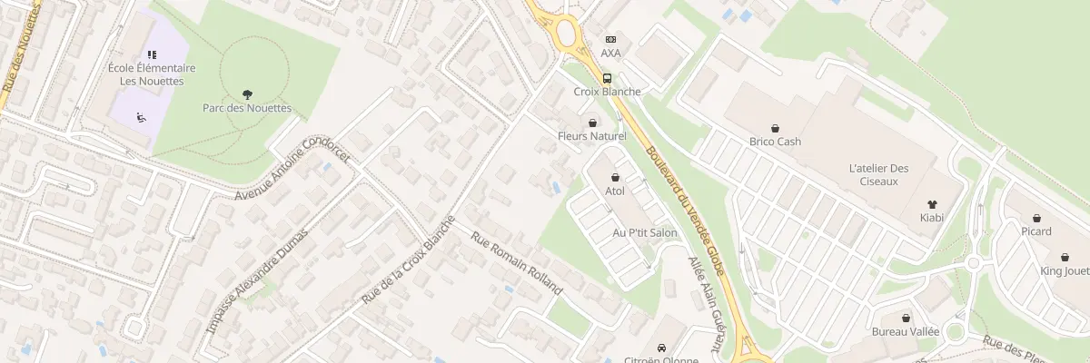 Plan du 52 Rue de la Croix Blanche aux Sables-d’Olonne