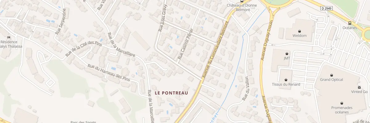 Plan du 17 Rue Jules Grévy aux Sables-d’Olonne