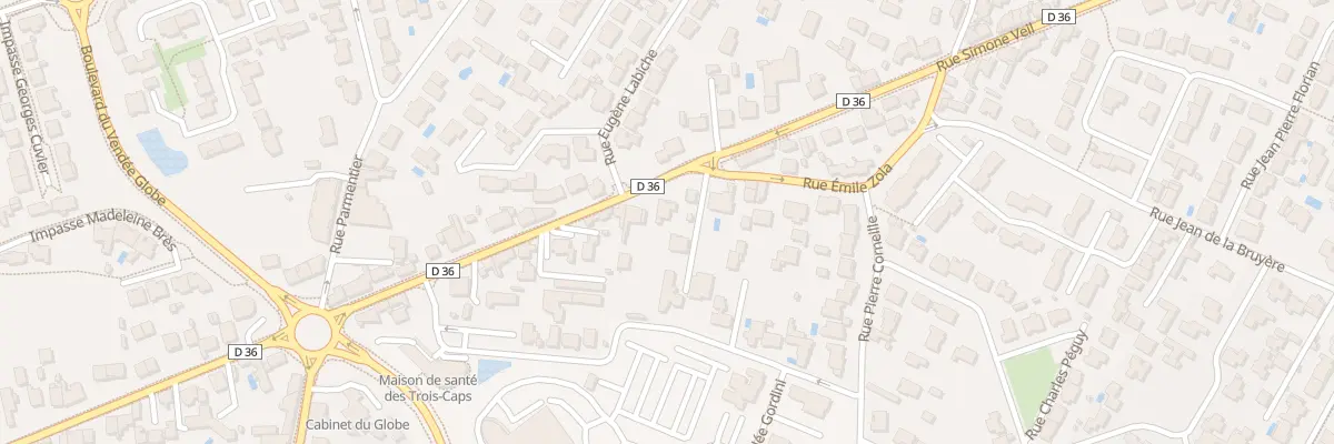 Plan du 91 Rue Simone Veil aux Sables-d’Olonne