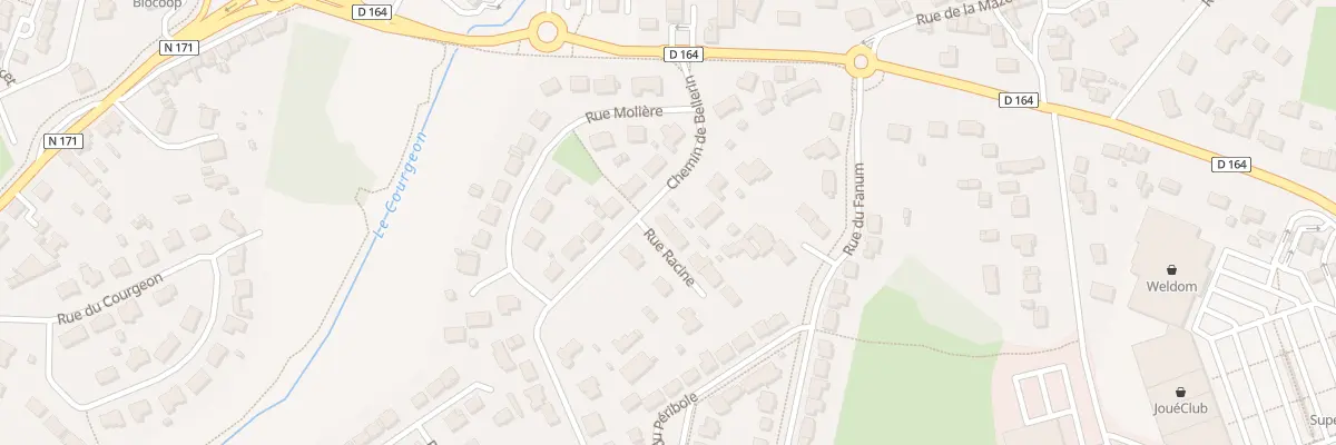 Plan du 1 Rue Racine à Blain