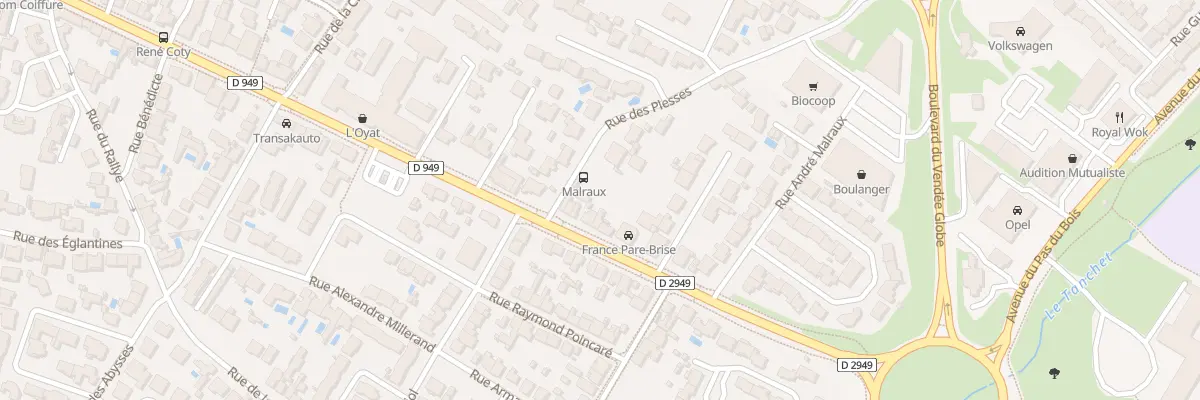 Plan du 89 Av René Coty aux Sables-d’Olonne
