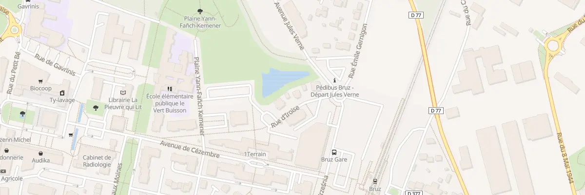 Plan du 1 Rue d’Iroise à Bruz