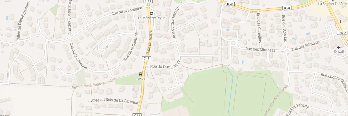 Plan du 14 Rue du Duc Jean IV à La Mézière
