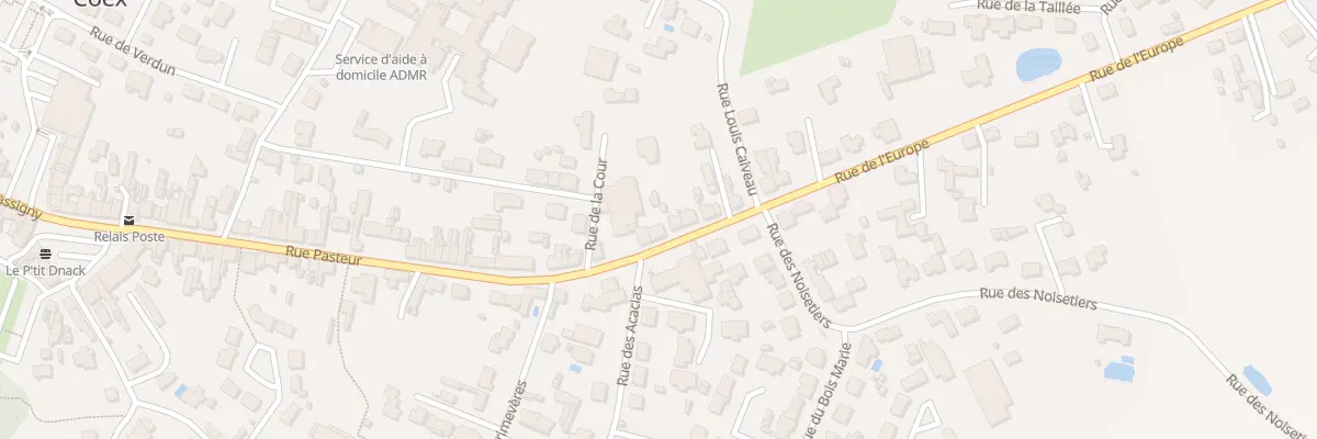 Plan du 7 Rue de l’europe à Coëx